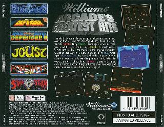 Screenshot Thumbnail / Media File 1 for Arcade's Greatest Hits - Williams [U]